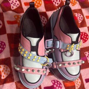 Stylish Pink and Blue Women's Shoes